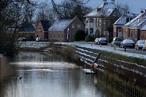 Kantens in de sneeuw