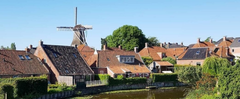 Winsum dorpsgezicht met molen