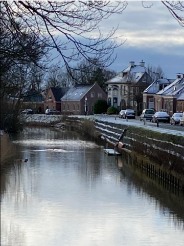 Kantens in de sneeuw